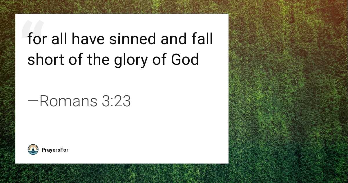 Romans 3:23