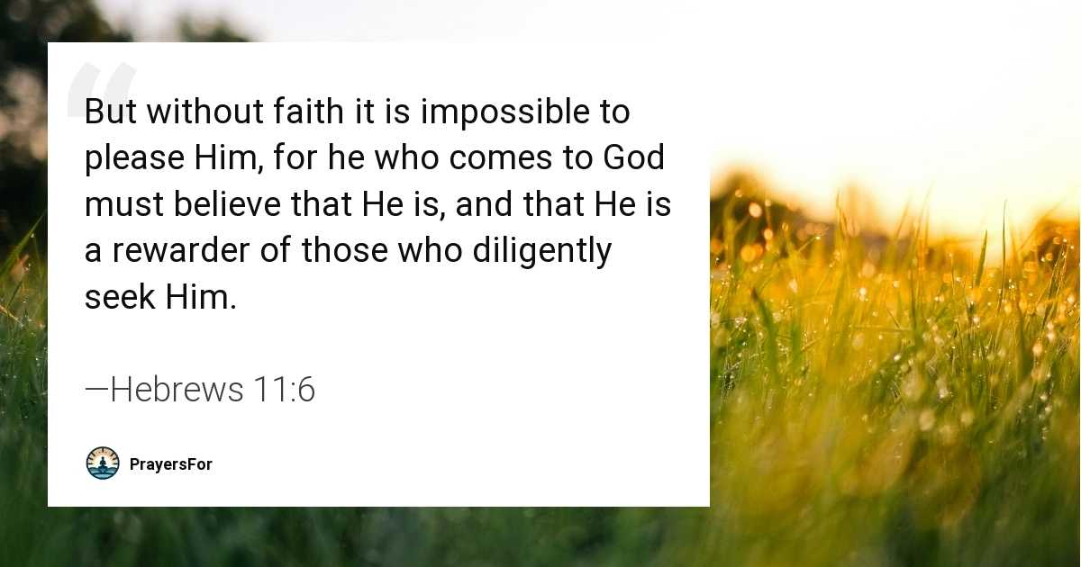 Hebrews 11:6