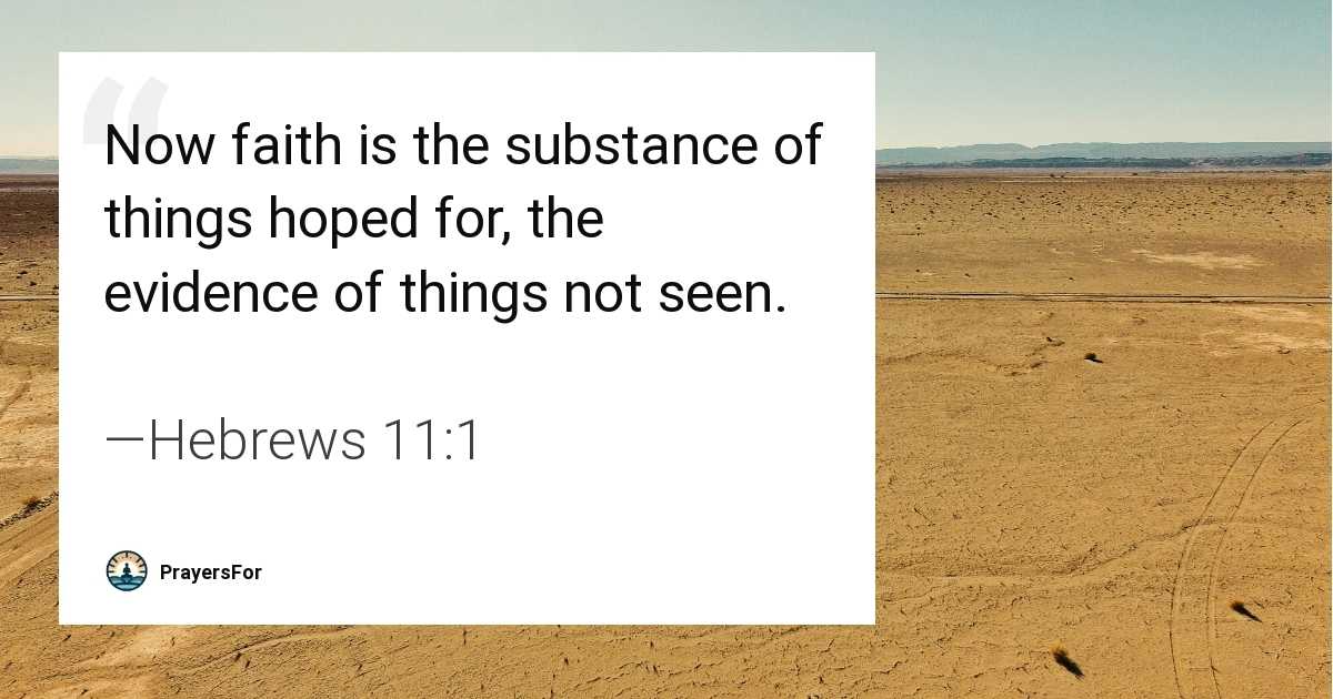 Hebrews 11:1