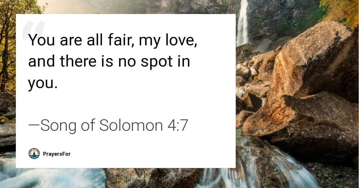 Song of Solomon 4:7
