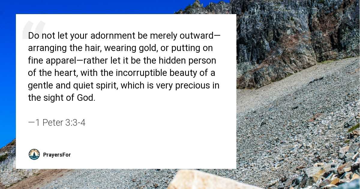 1 Peter 3:3-4