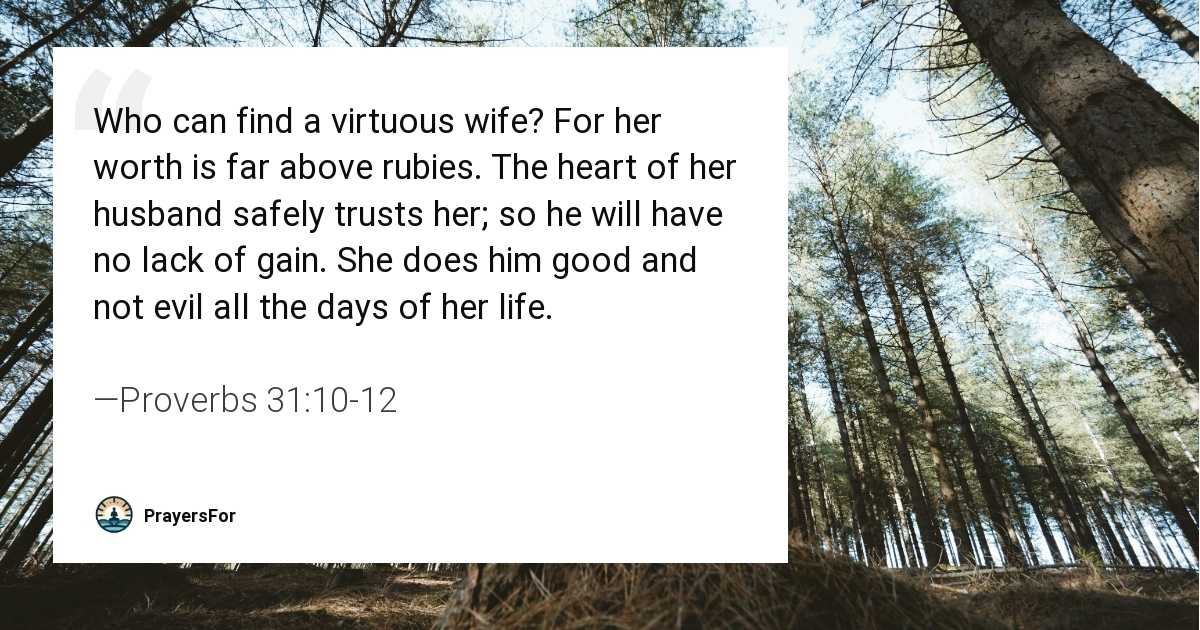 Proverbs 31:10-12