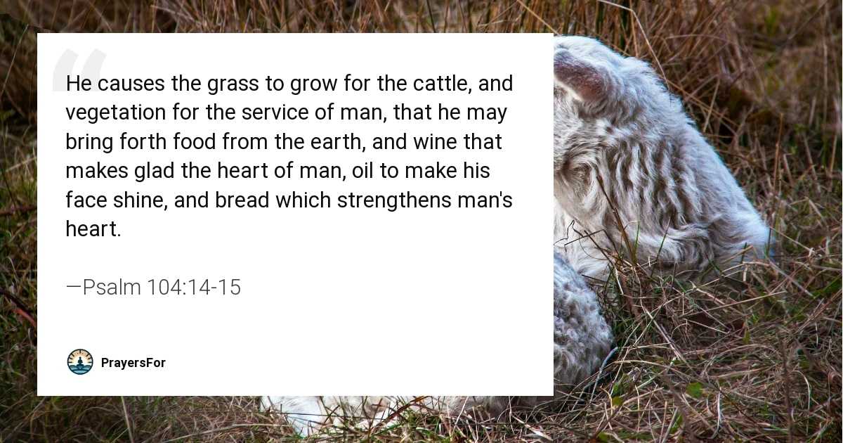 Psalm 104:14-15