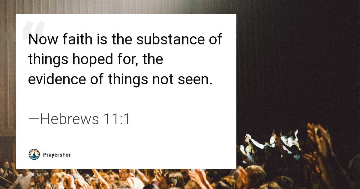 Hebrews 11:1