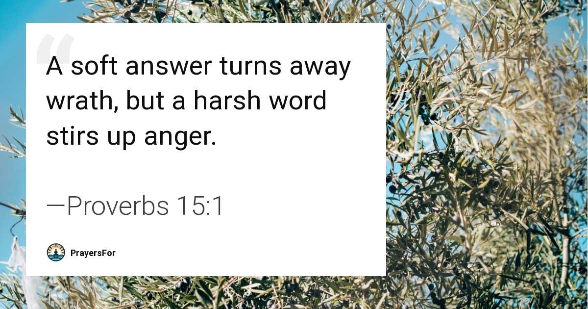 Proverbs 15:1