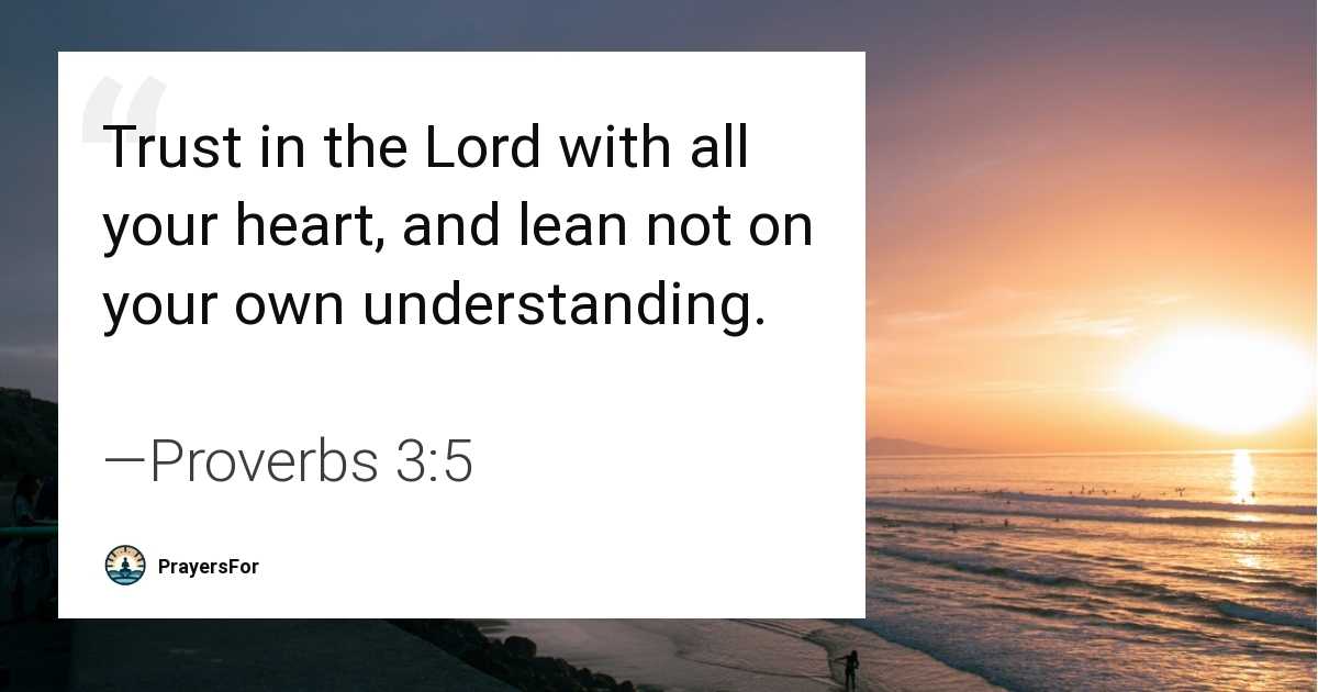 Proverbs 3:5