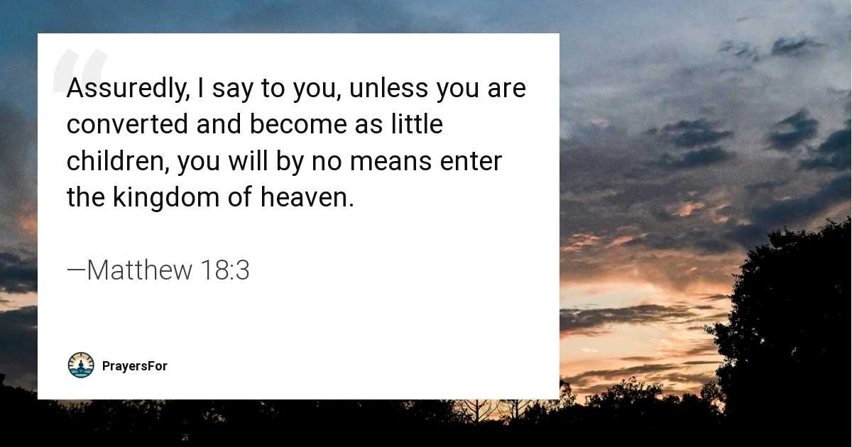 Matthew 18:3