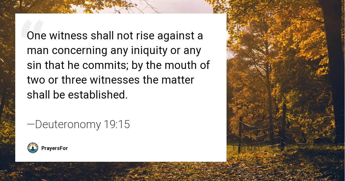 Deuteronomy 19:15
