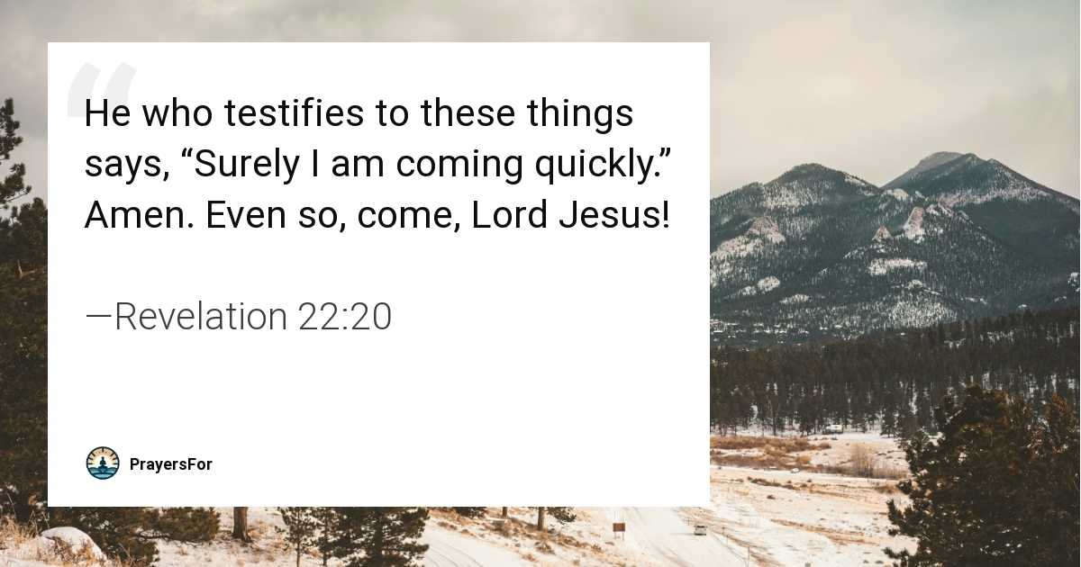 Revelation 22:20