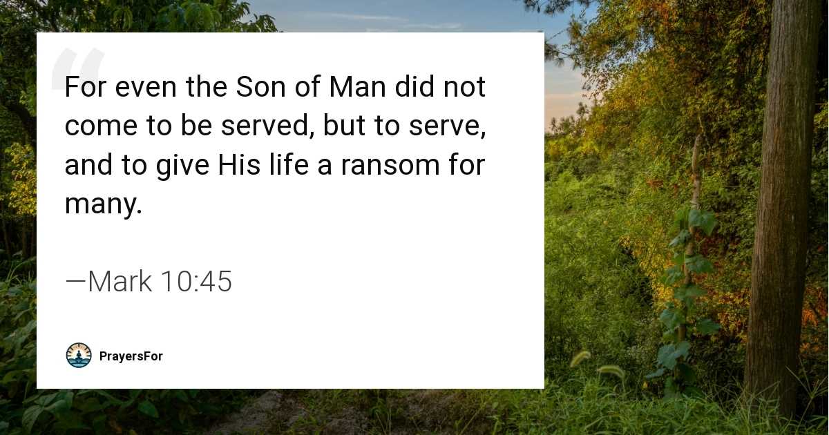 Mark 10:45
