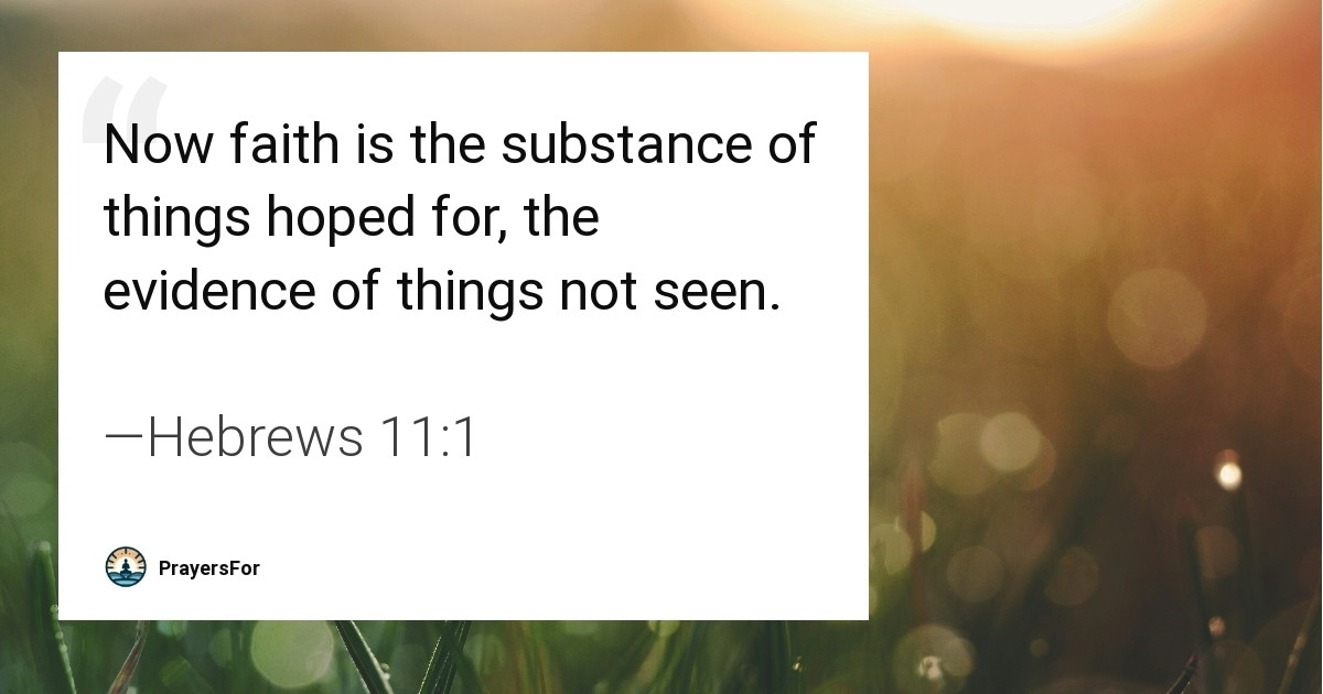 Hebrews 11:1