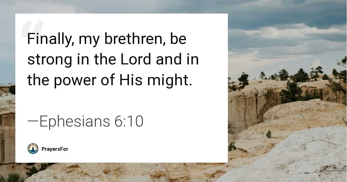 Ephesians 6:10