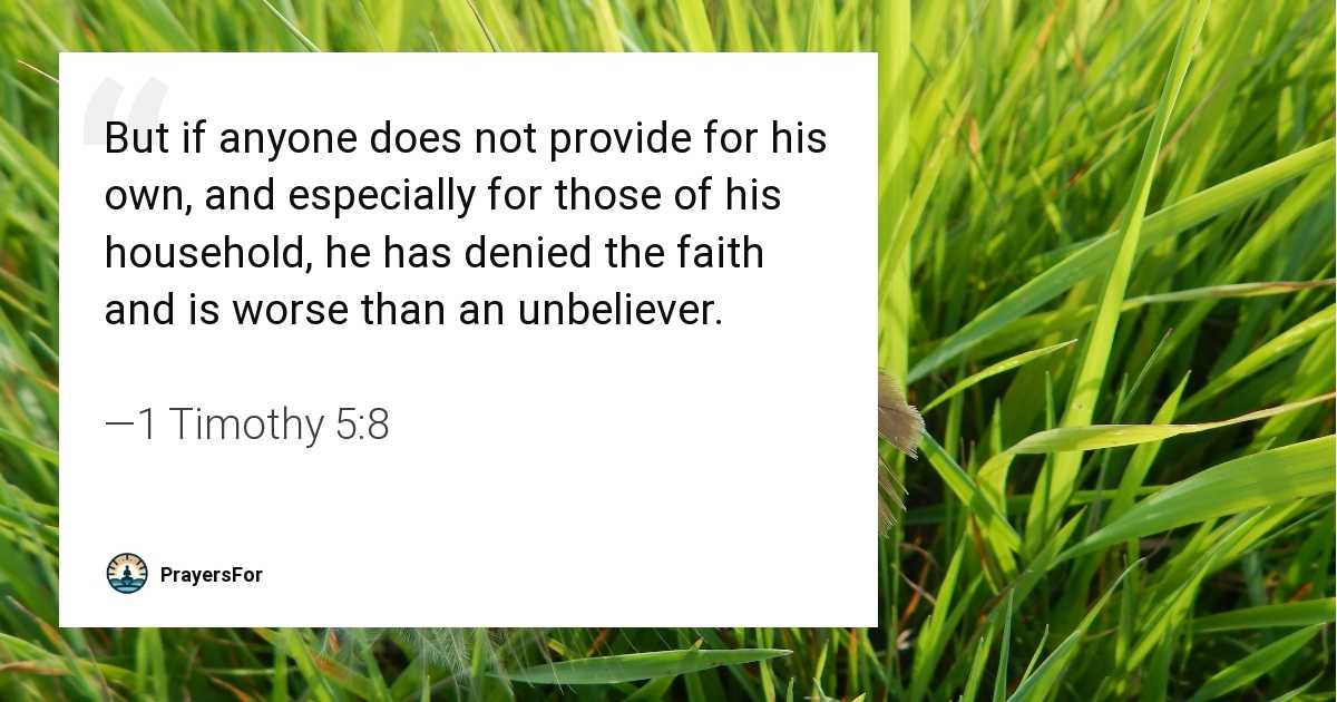 1 Timothy 5:8