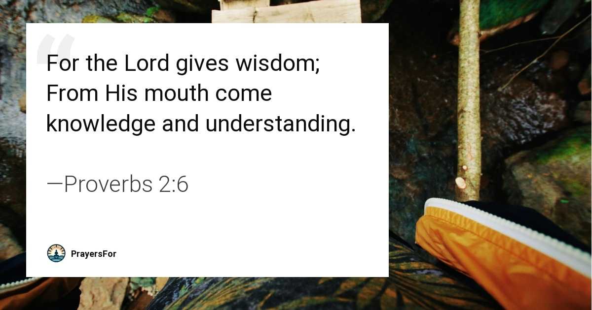 Proverbs 2:6