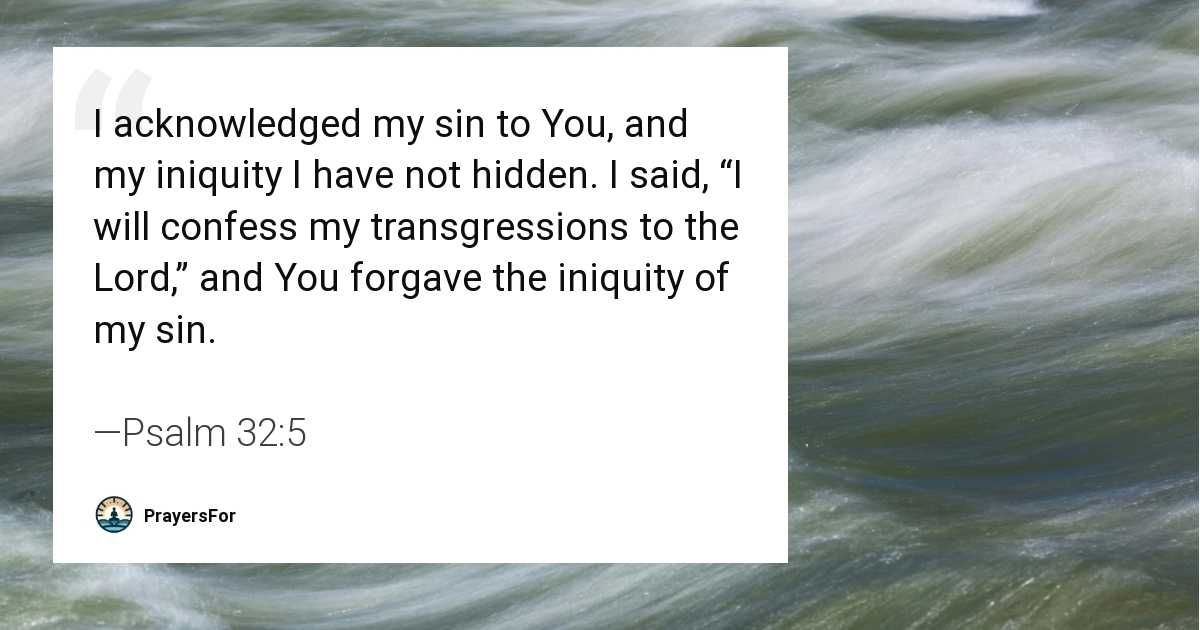 Psalm 32:5