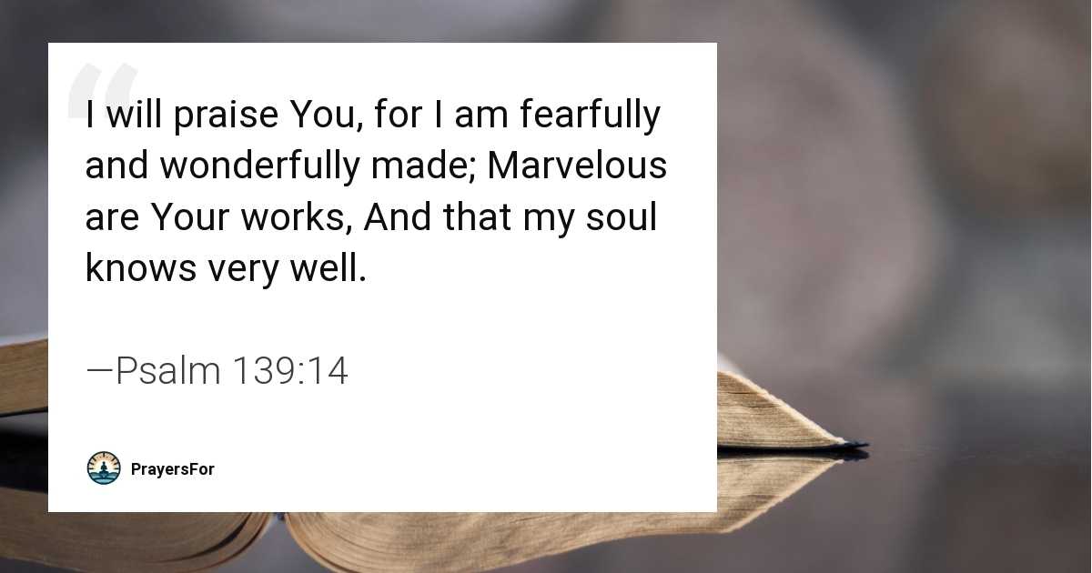 Psalm 139:14