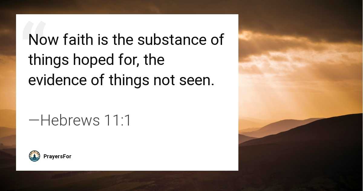Hebrews 11:1