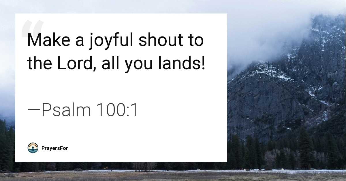 Psalm 100:1