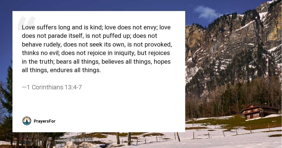 1 Corinthians 13:4-7