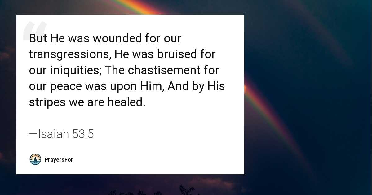 Isaiah 53:5