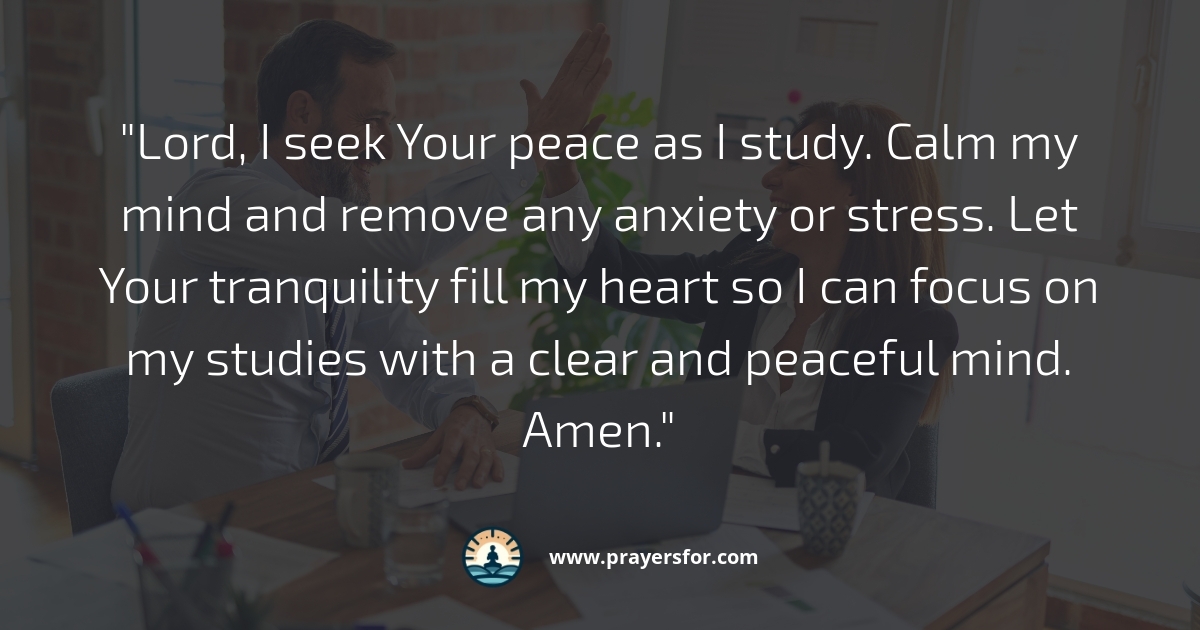 Prayer before studying with focus and purpose