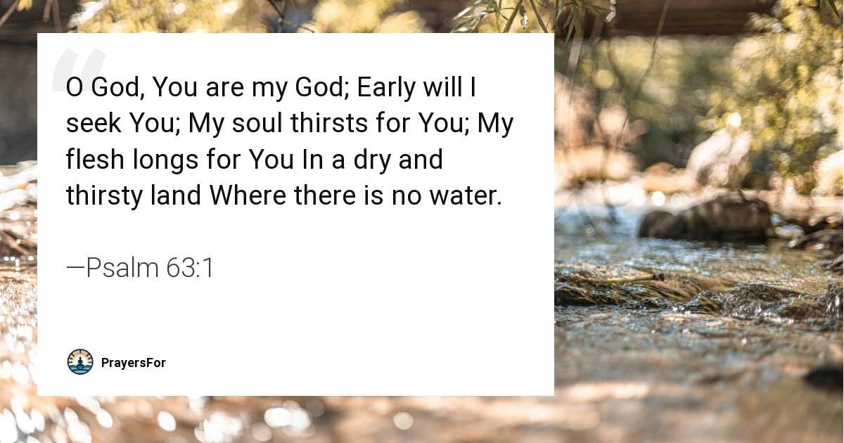 Psalm 63:1