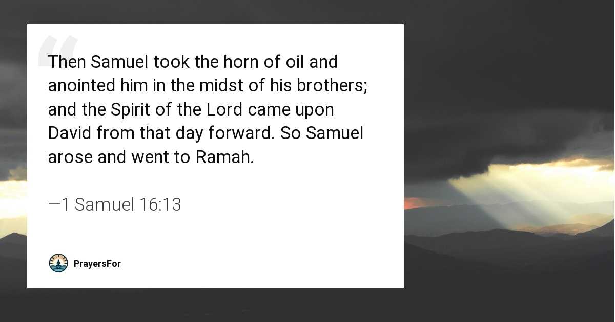 1 Samuel 16:13