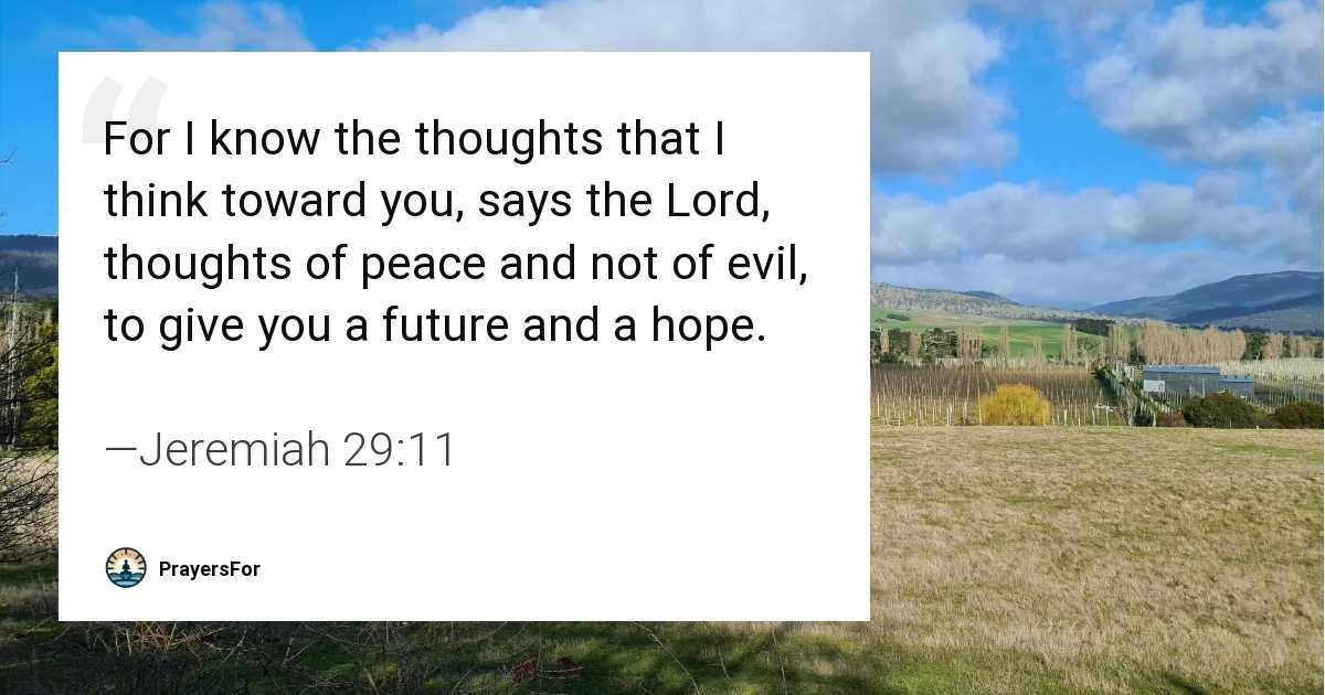 Jeremiah 29:11