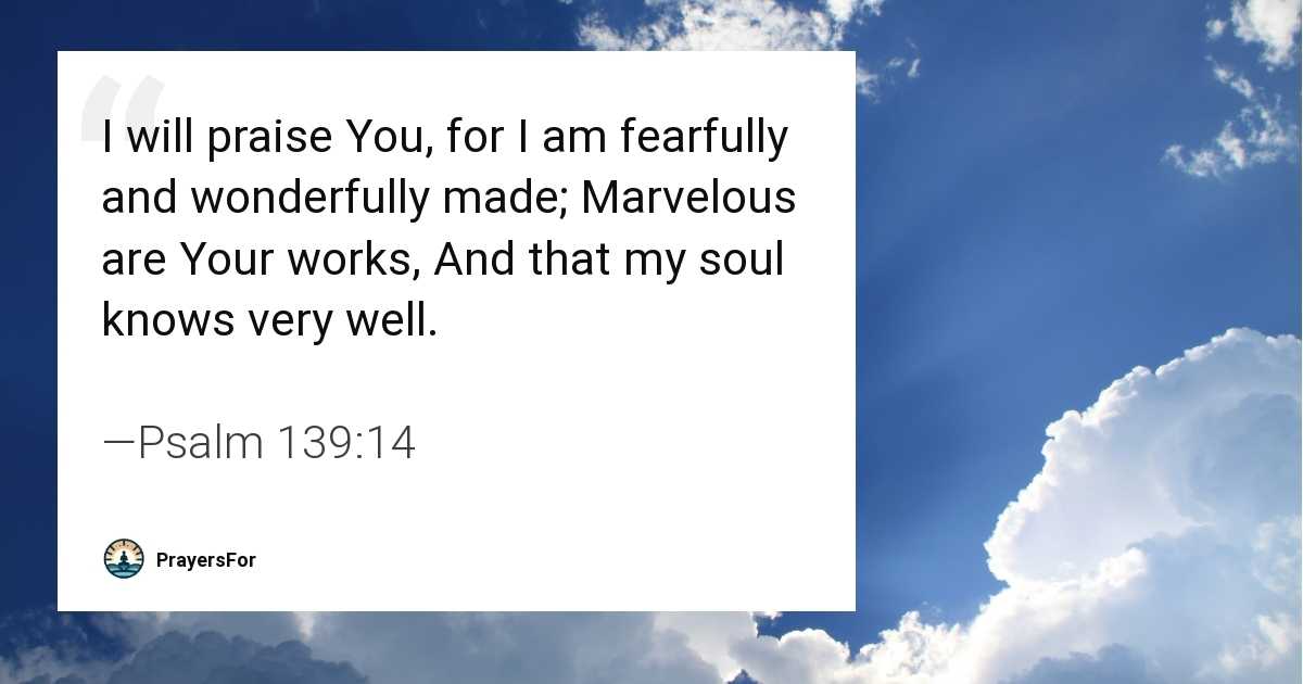 Psalm 139:14