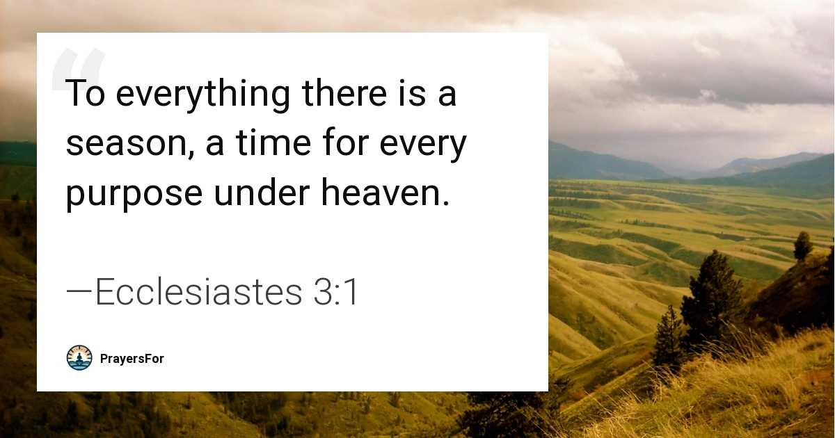 Ecclesiastes 3:1