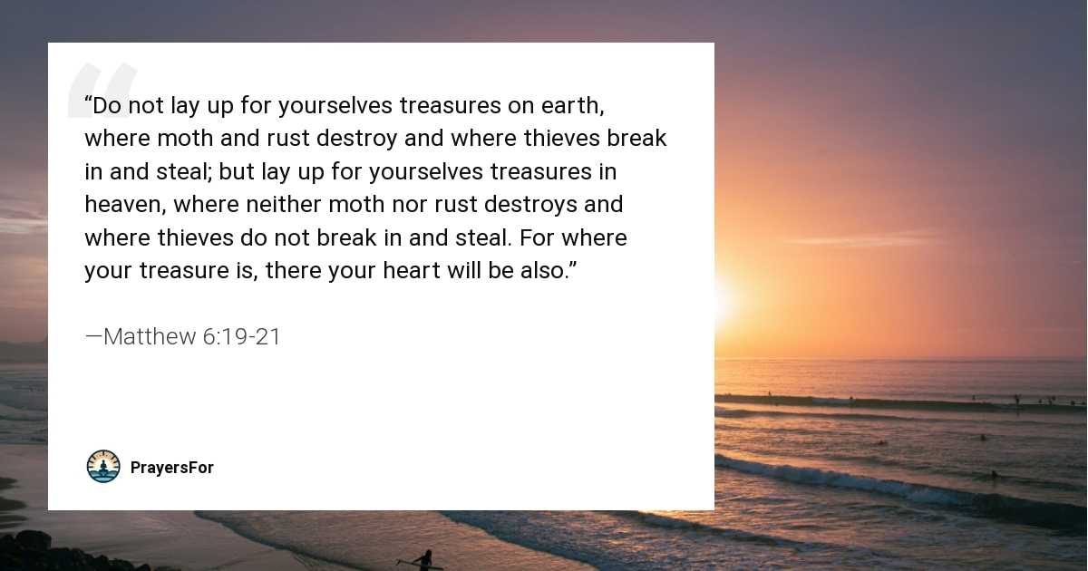 Matthew 6:19-21