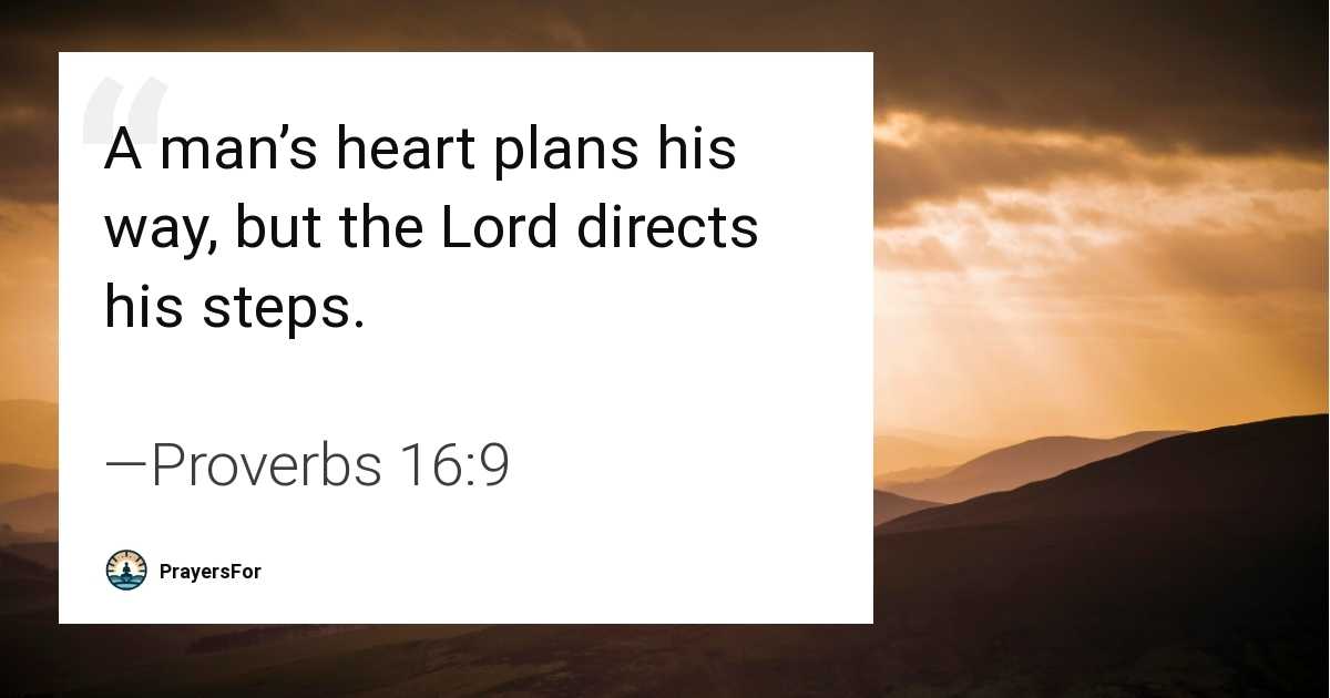 Proverbs 16:9