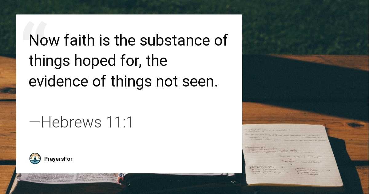 Hebrews 11:1