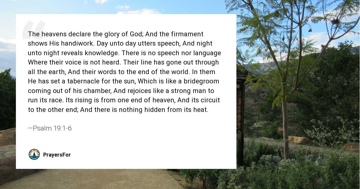 Psalm 19:1-6