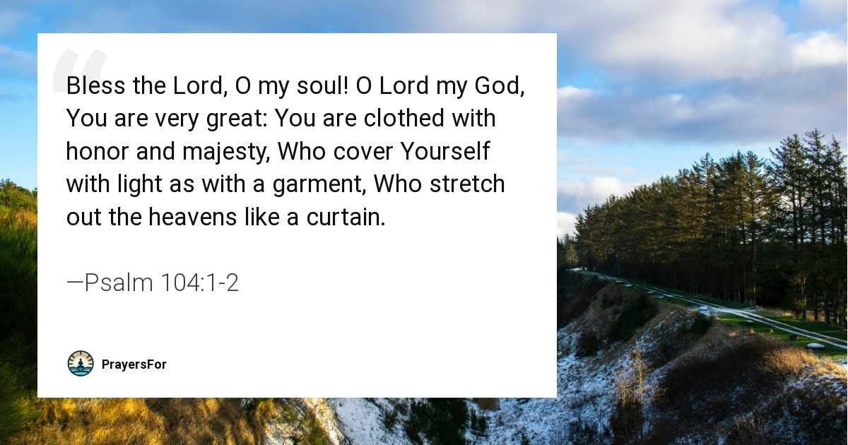Psalm 104:1-2