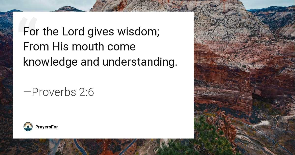 Proverbs 2:6
