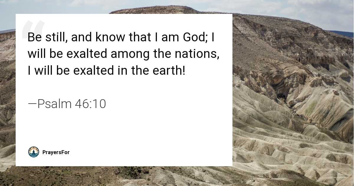 Psalm 46:10