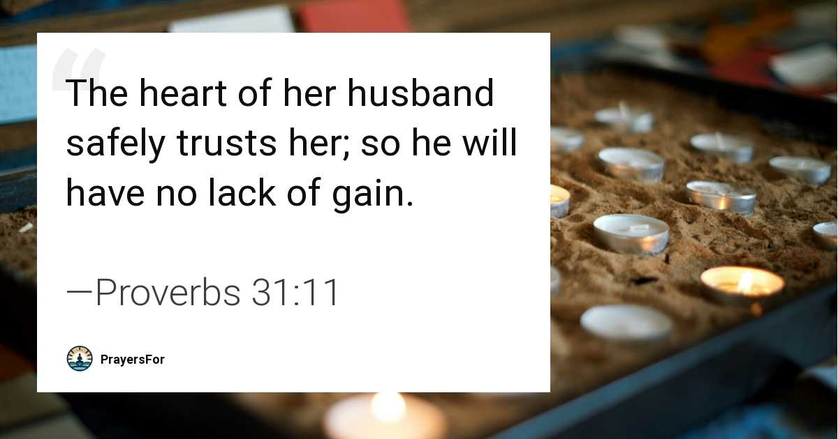 Proverbs 31:11