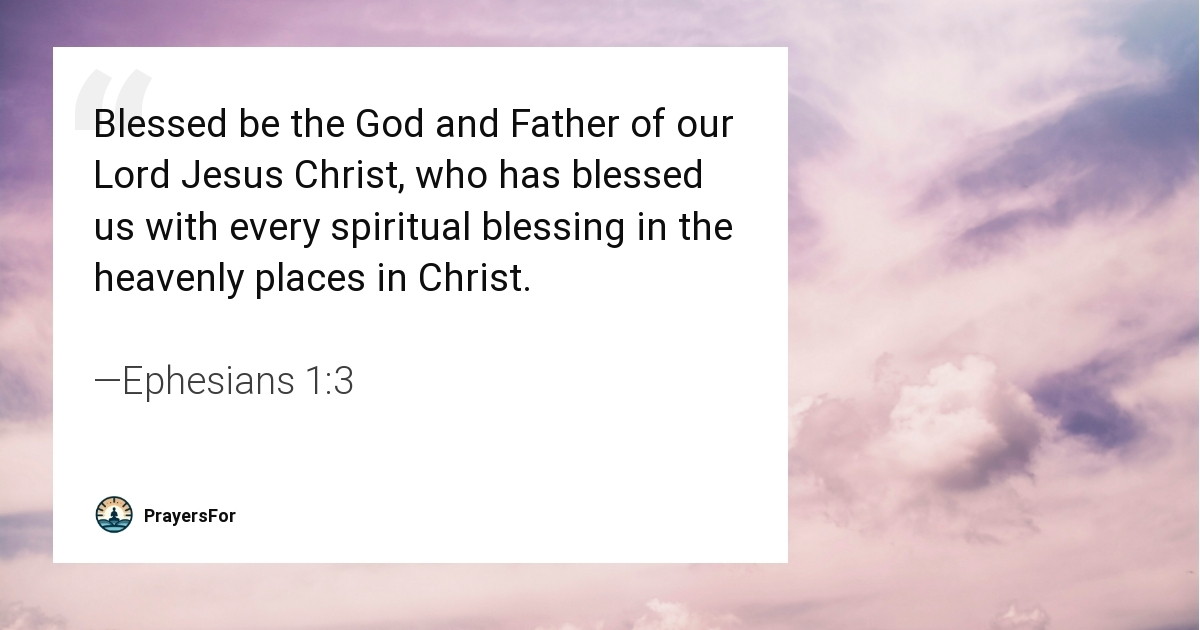 Ephesians 1:3