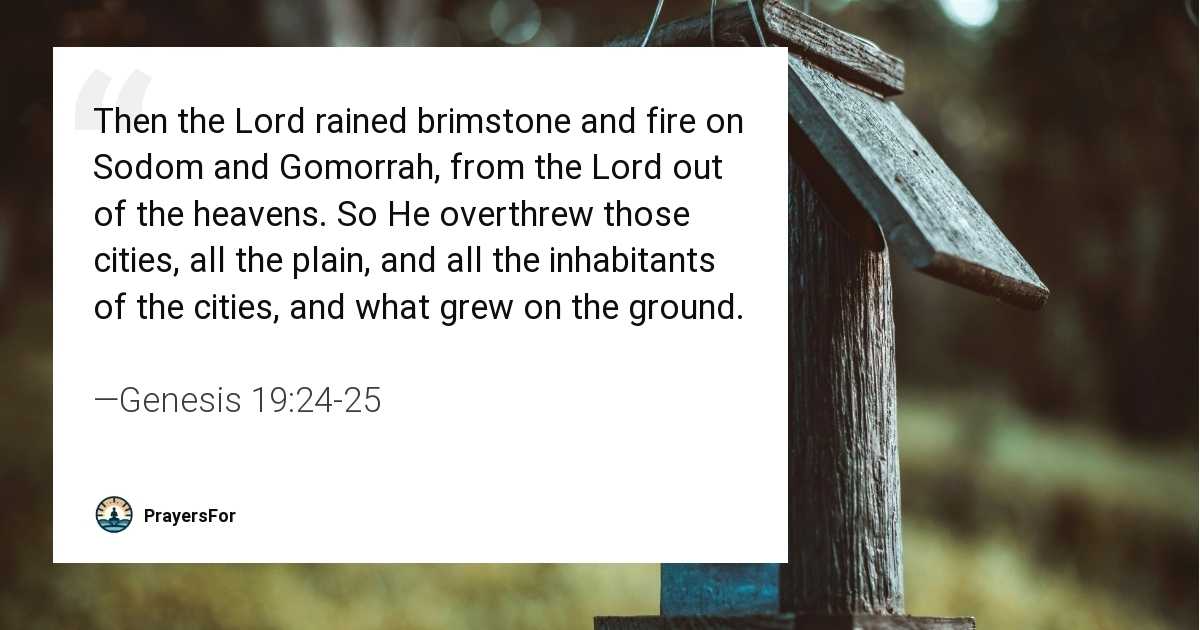 Genesis 19:24-25