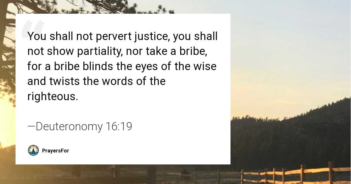 Deuteronomy 16:19