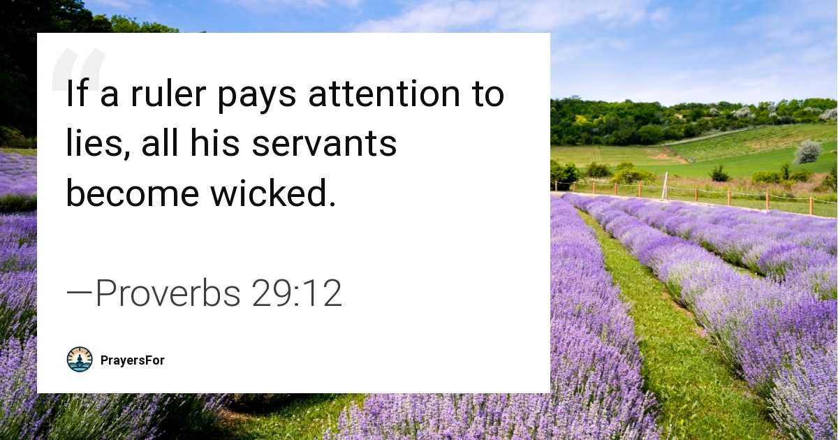 Proverbs 29:12