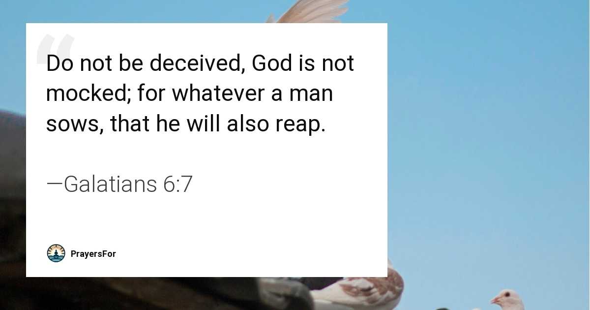Galatians 6:7