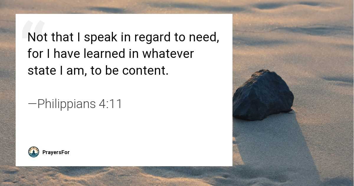 Philippians 4:11