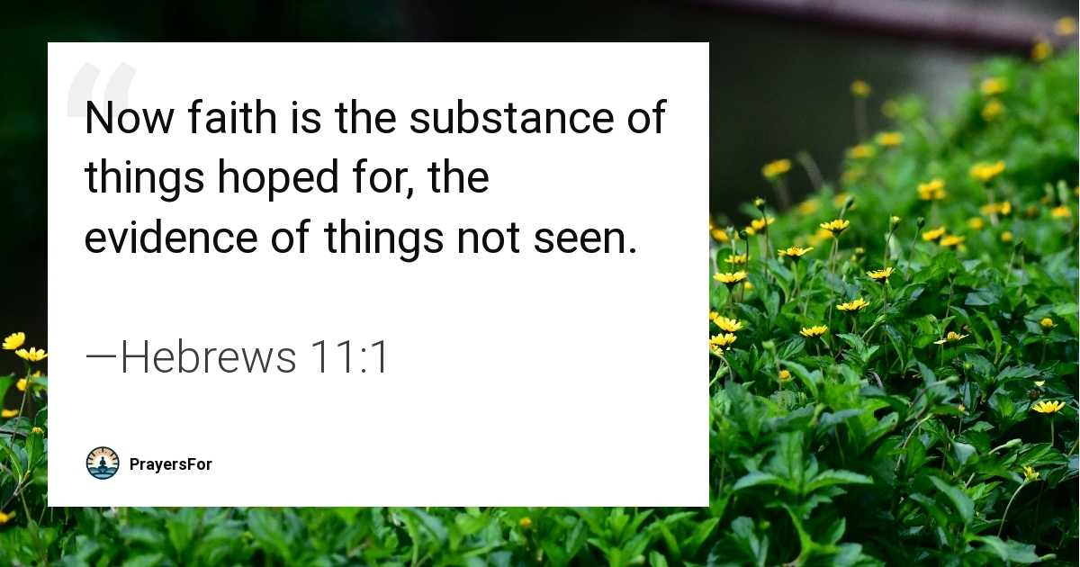 Hebrews 11:1