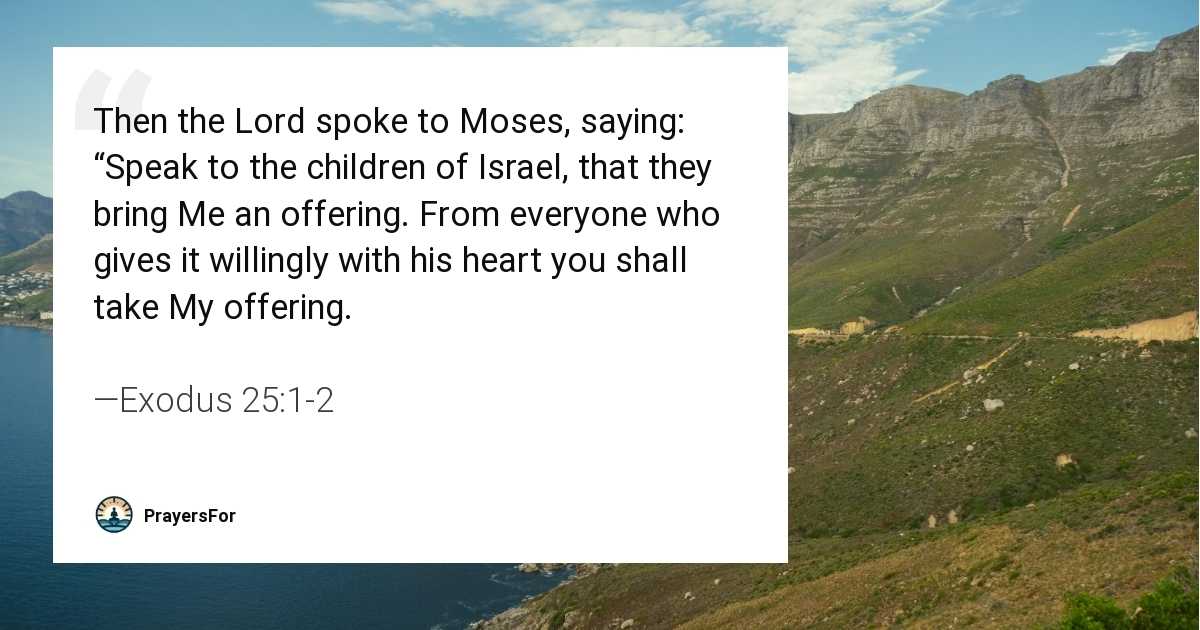 Exodus 25:1-2