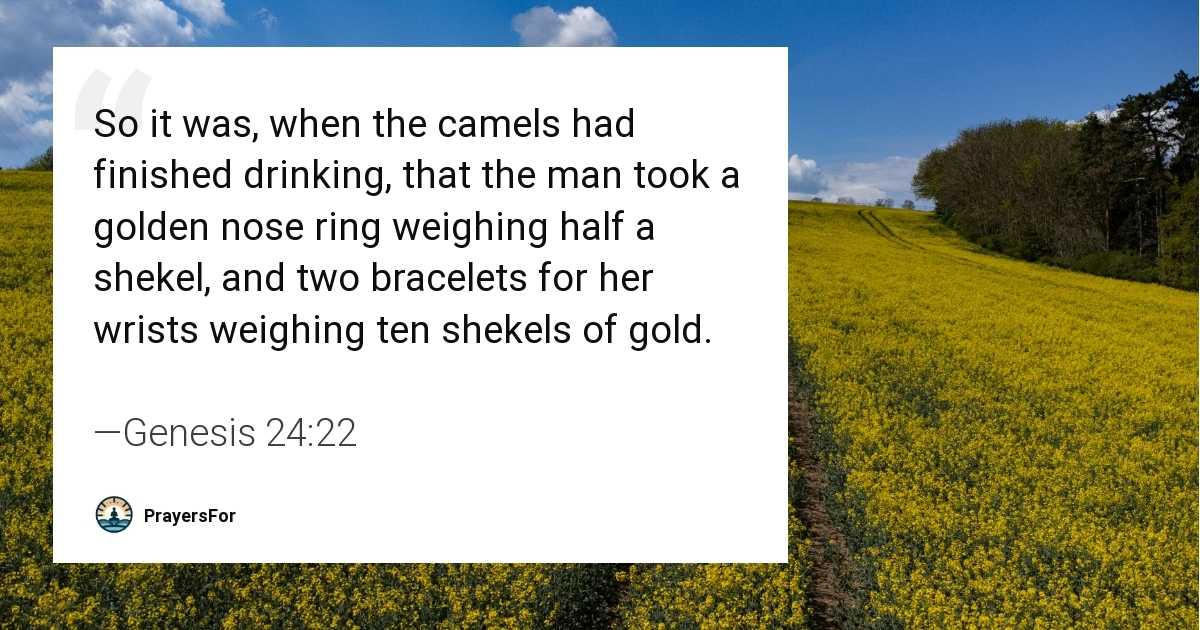 Genesis 24:22