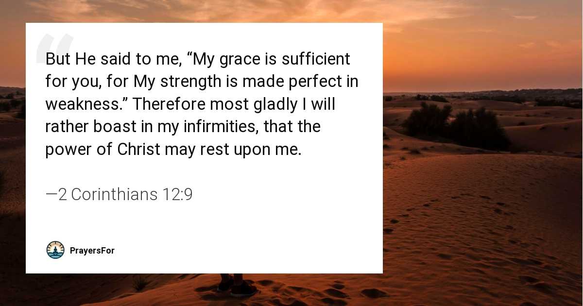 2 Corinthians 12:9