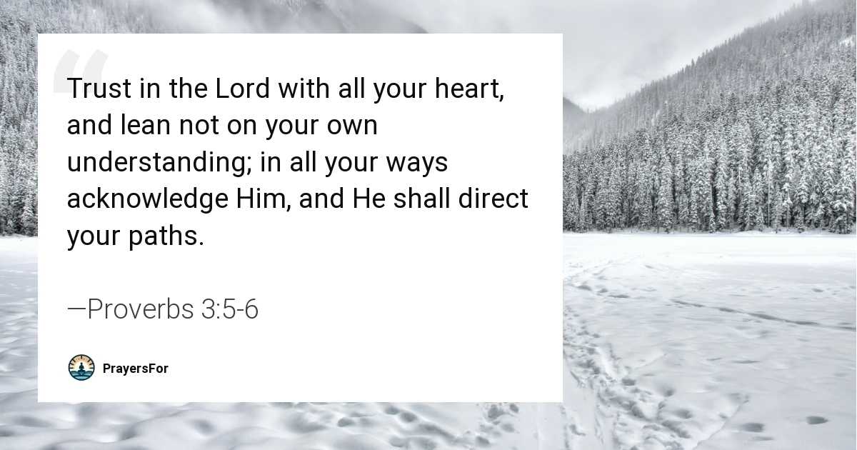 Proverbs 3:5-6