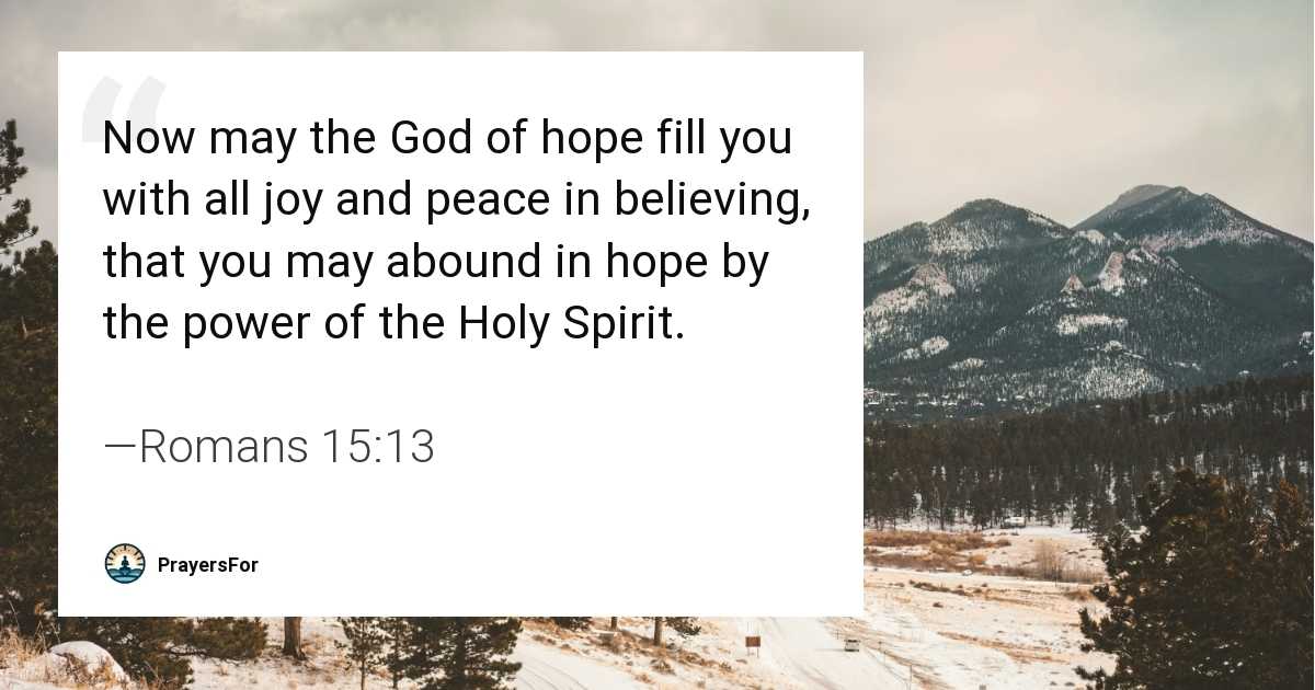Romans 15:13